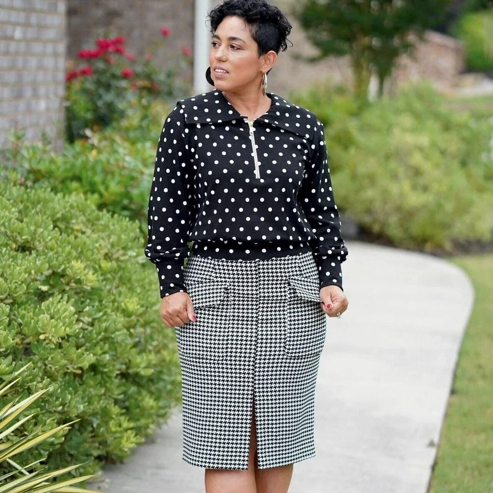 Simplicity Sewing Pattern S9182 Mimi G Top Skirt Misses 6-14 White Uncut